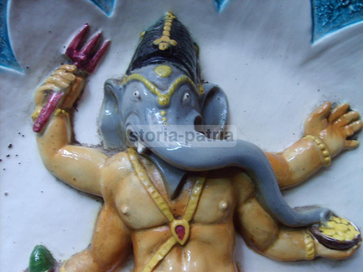 Pannello In Ceramica Pubblicitaria Ganesha Distilleria Pizzolotto