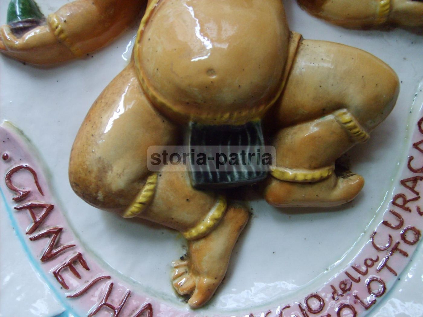 Pannello In Ceramica Pubblicitaria Ganesha Distilleria Pizzolotto