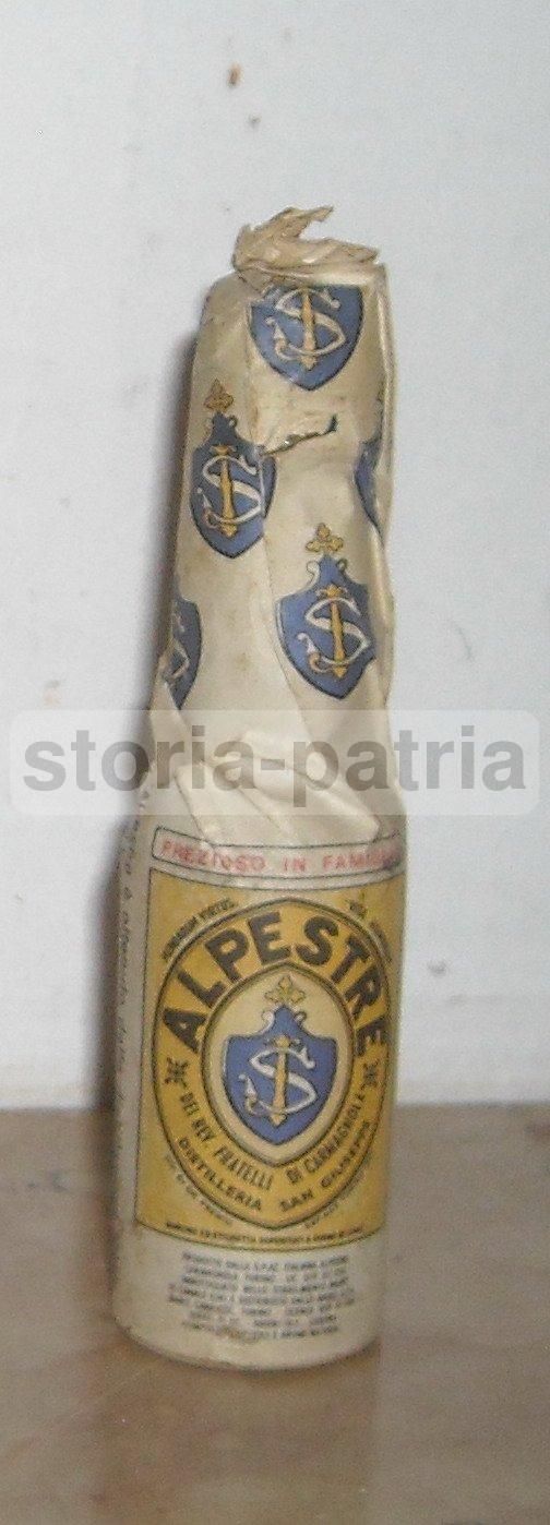 Bottiglia Mignon Liquore Alpestre Distilleria San Giuseppe Bairo