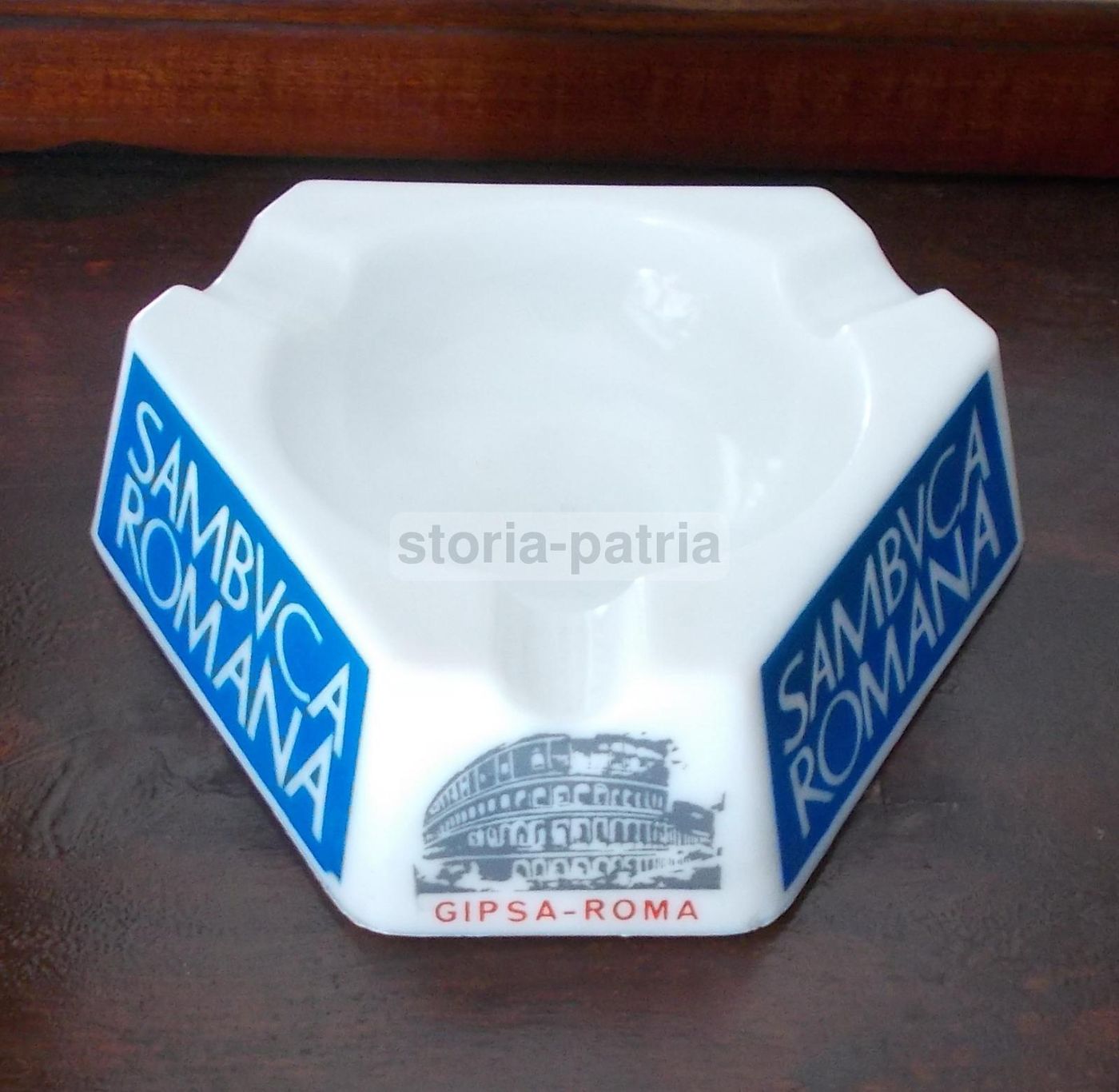 Posacenere Pubblicitario Sambuca Romana Gipsa Colosseo Vintage