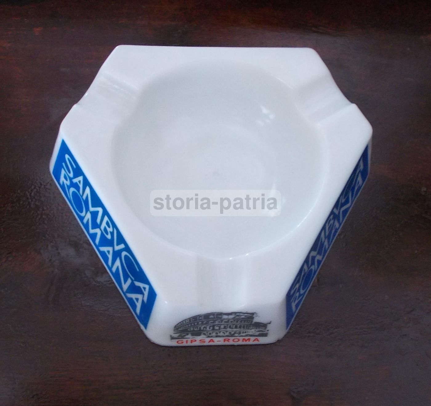 Posacenere Pubblicitario Sambuca Romana Gipsa Colosseo Vintage