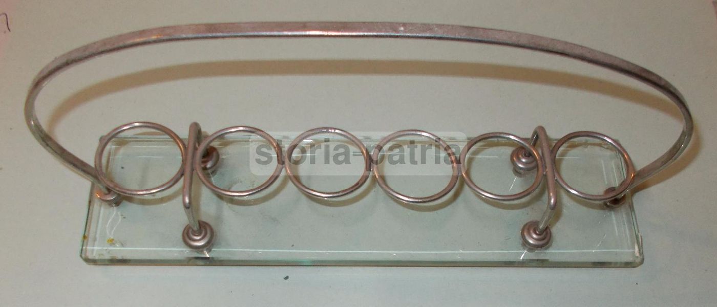 Set 6 Bicchierini Da Liquore E Rosolio Con Vassoio Vintage, Anni '20 '50
