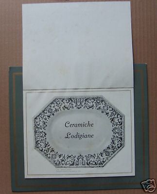 Calendario Pubblicitario 1956 Adda S.p.A. Ceramiche Lodigiane Lodi