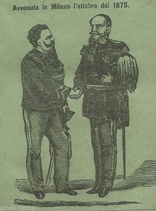 Visita Di Guglielmo I A Vittorio Emanuele A Milano, 1875. Rara Edizione Salani