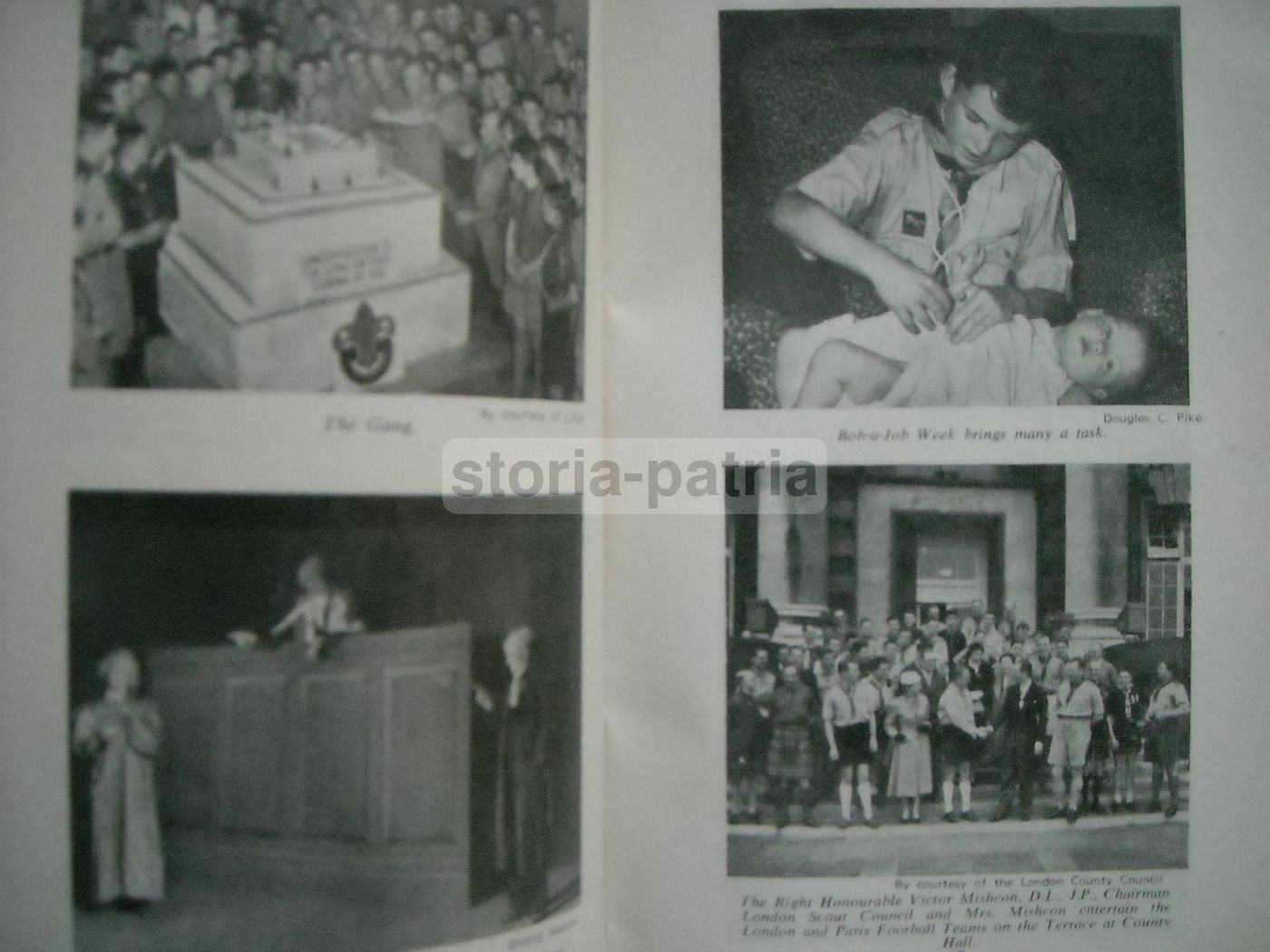 Boy Scout Association Londra 1954 Rapporto Annuale Illustrato