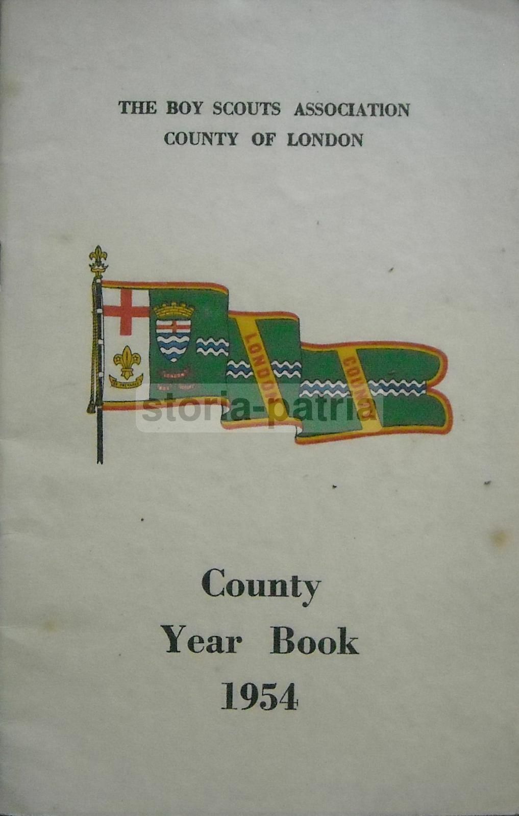 Boy Scout Association Londra 1954 Rapporto Annuale Illustrato
