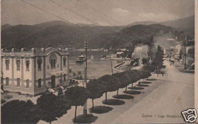 Cartolina Antica Luino Lago Maggiore, Ristorante Eden Excelsior