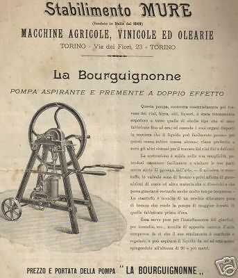 Catalogo Macchine Agricole Vinicole Stabilimento Mure Torino