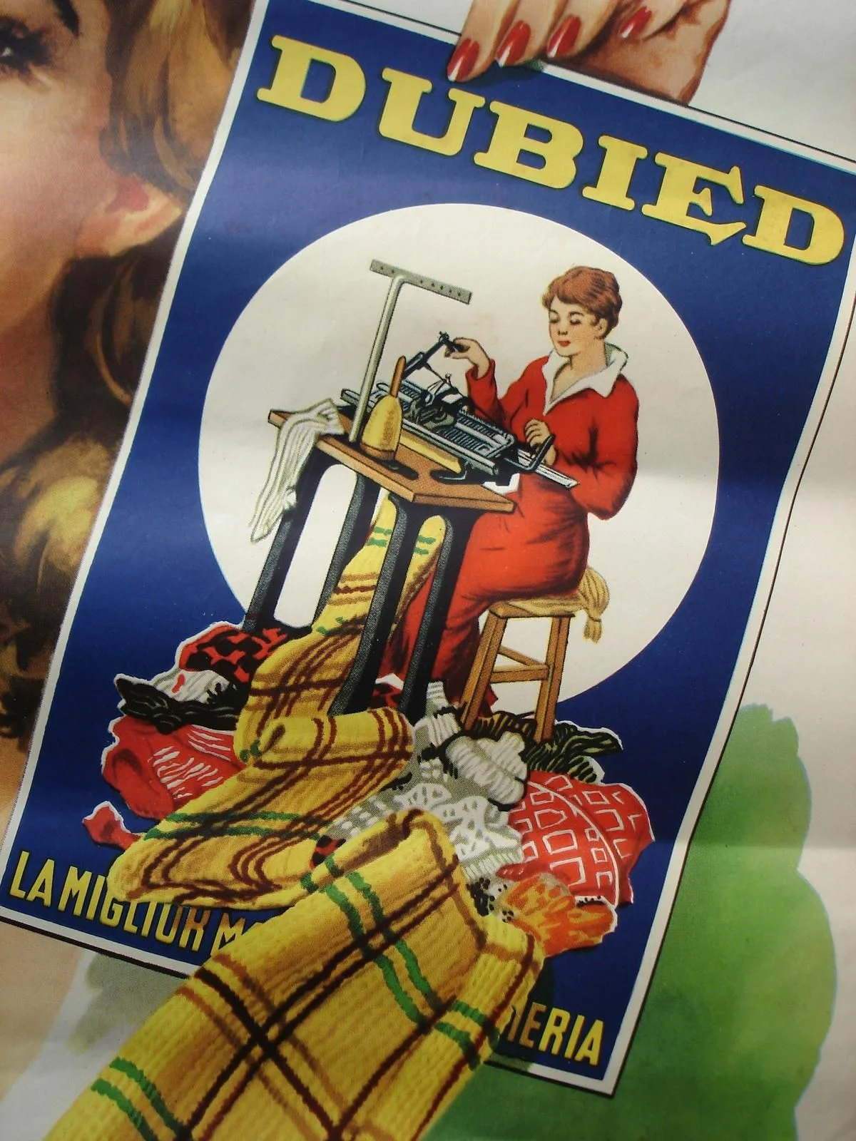 Dubied Knitting Machines Advertising Poster, 1955