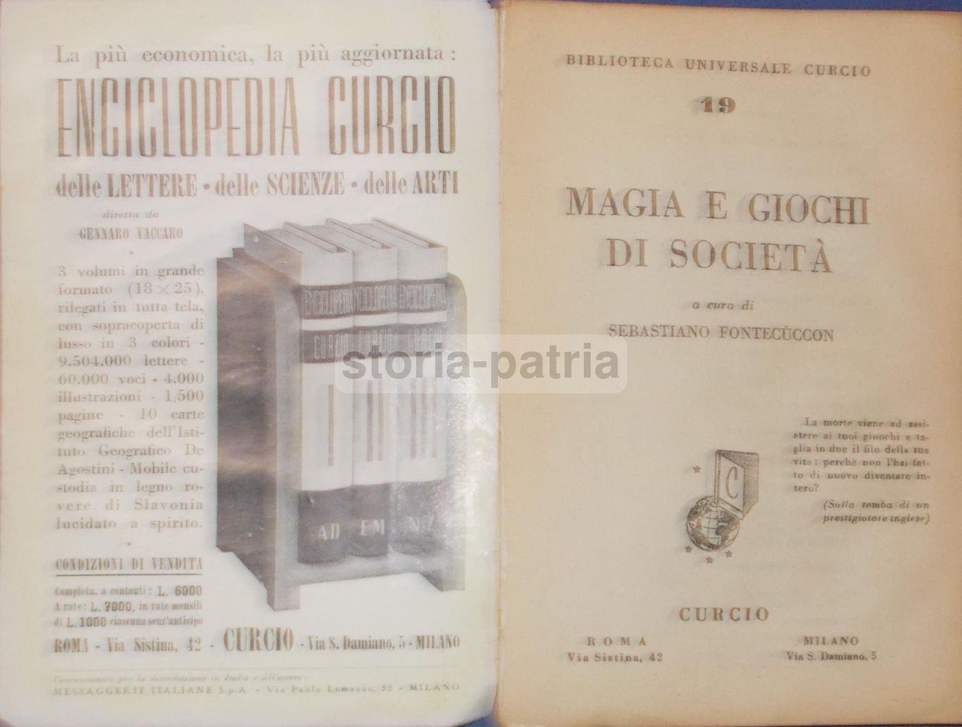Magia E Giochi Di Società Di Sebastiano Fontecuccon (1950)