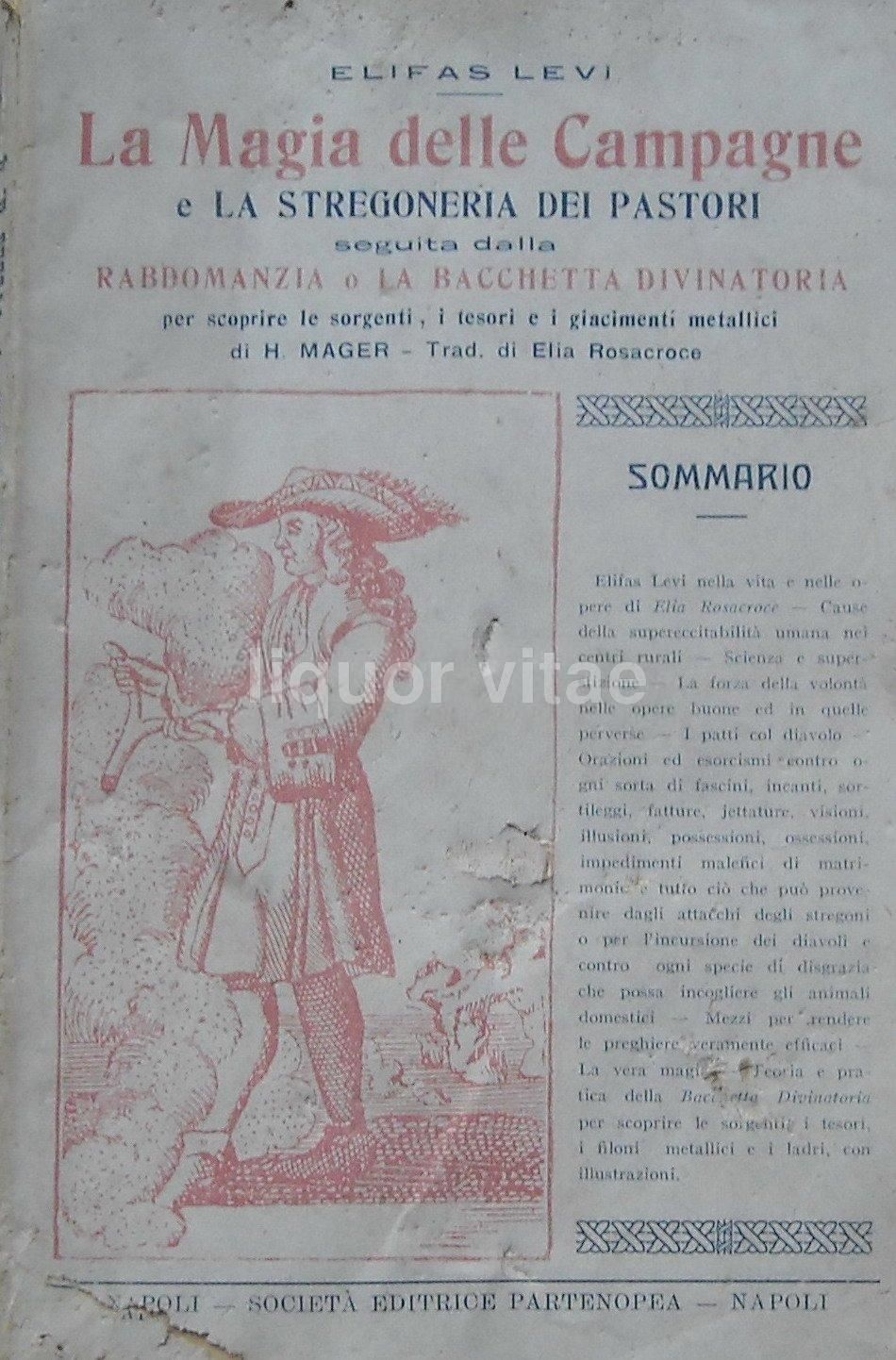 La Magia Delle Campagne, Eliphas Levi, 1922   Rabdomanzia E Stregoneria