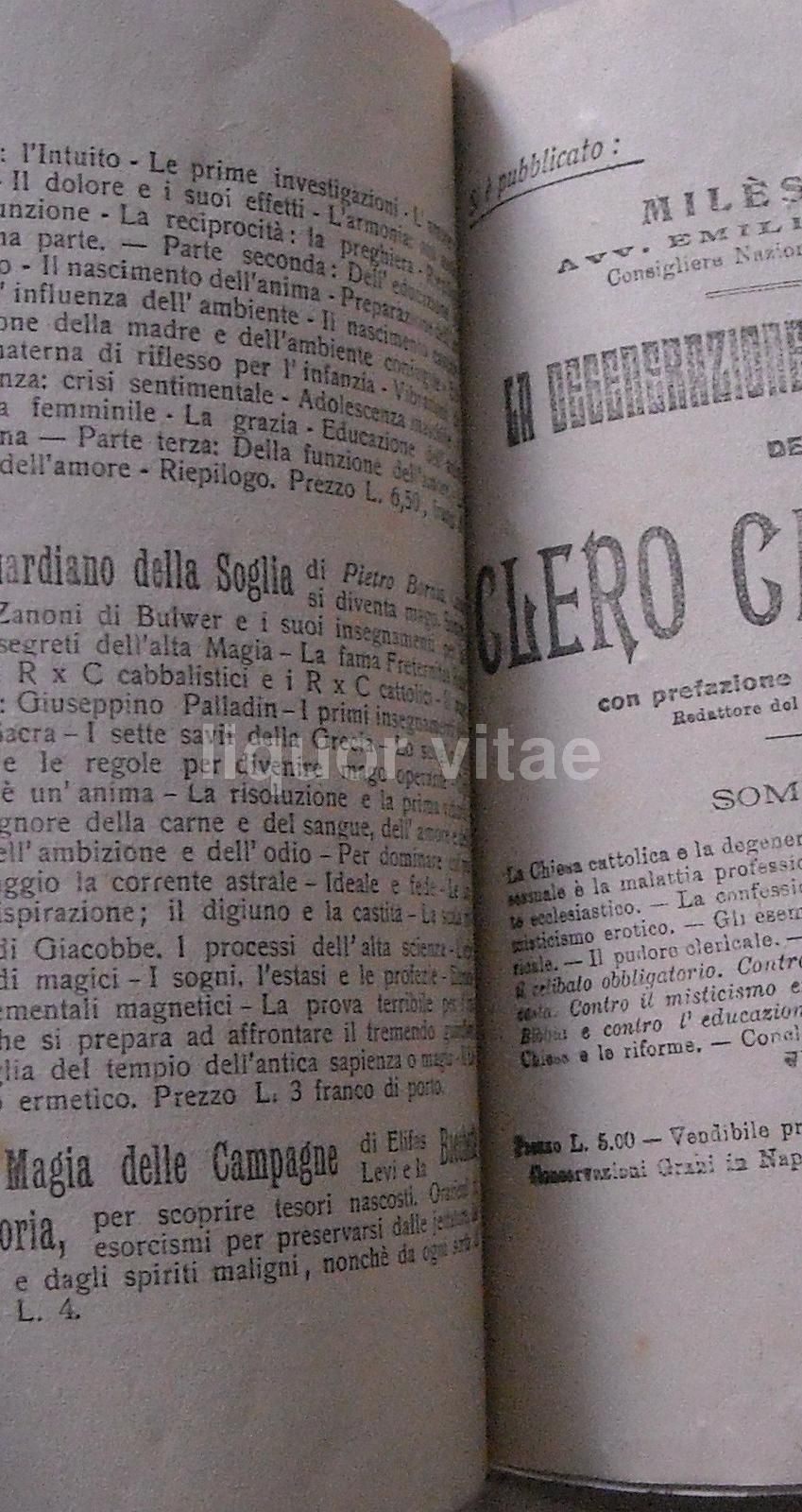 La Magia Delle Campagne, Eliphas Levi, 1922   Rabdomanzia E Stregoneria