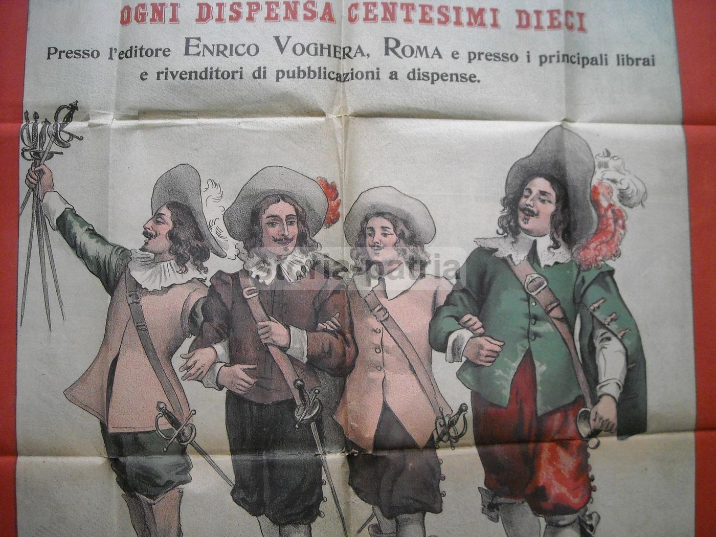 Manifesto I Tre Moschettieri Di Dumas, Illustrato Da Marchetti, Barberi