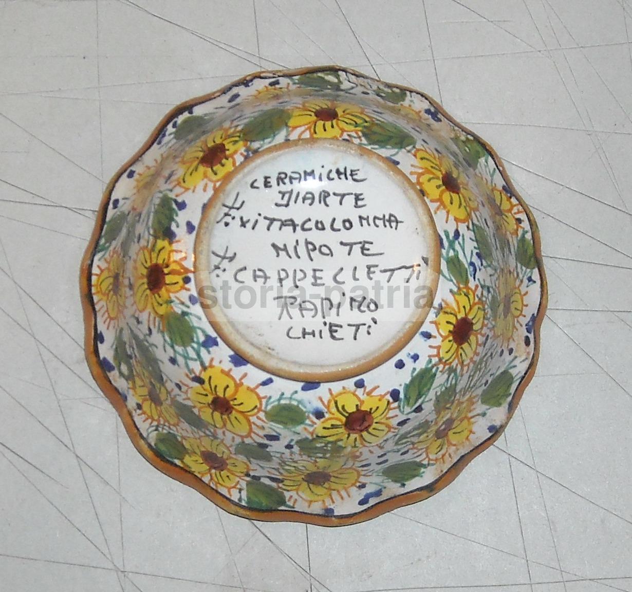 Ciotola In Maiolica Abruzzese Vitacolonna, Rapino, Chieti (Anni '20 '30)