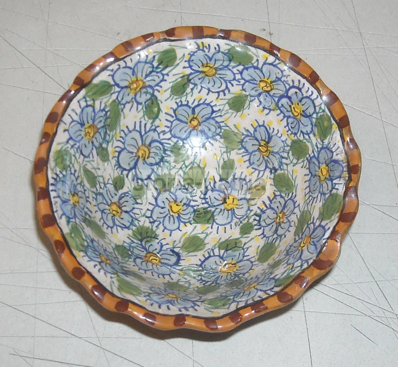 Ciotola In Maiolica Abruzzese Vitacolonna, Rapino (Chieti), Anni '20 '30