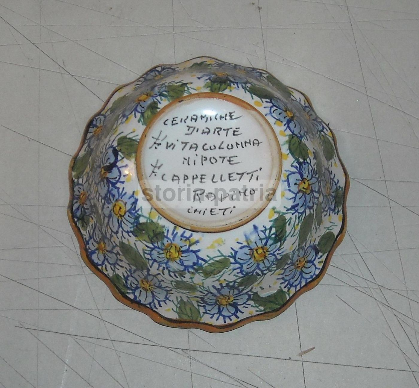 Ciotola In Maiolica Abruzzese Vitacolonna, Rapino (Chieti), Anni '20 '30