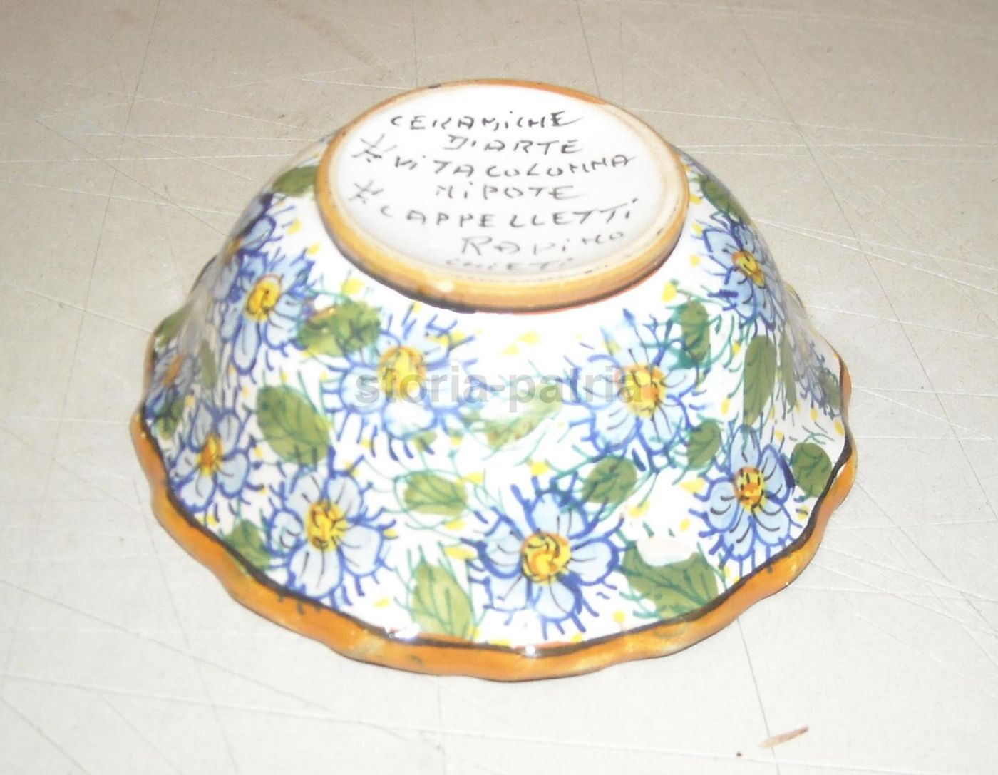 Ciotola In Maiolica Abruzzese Vitacolonna, Rapino (Chieti), Anni '20 '30
