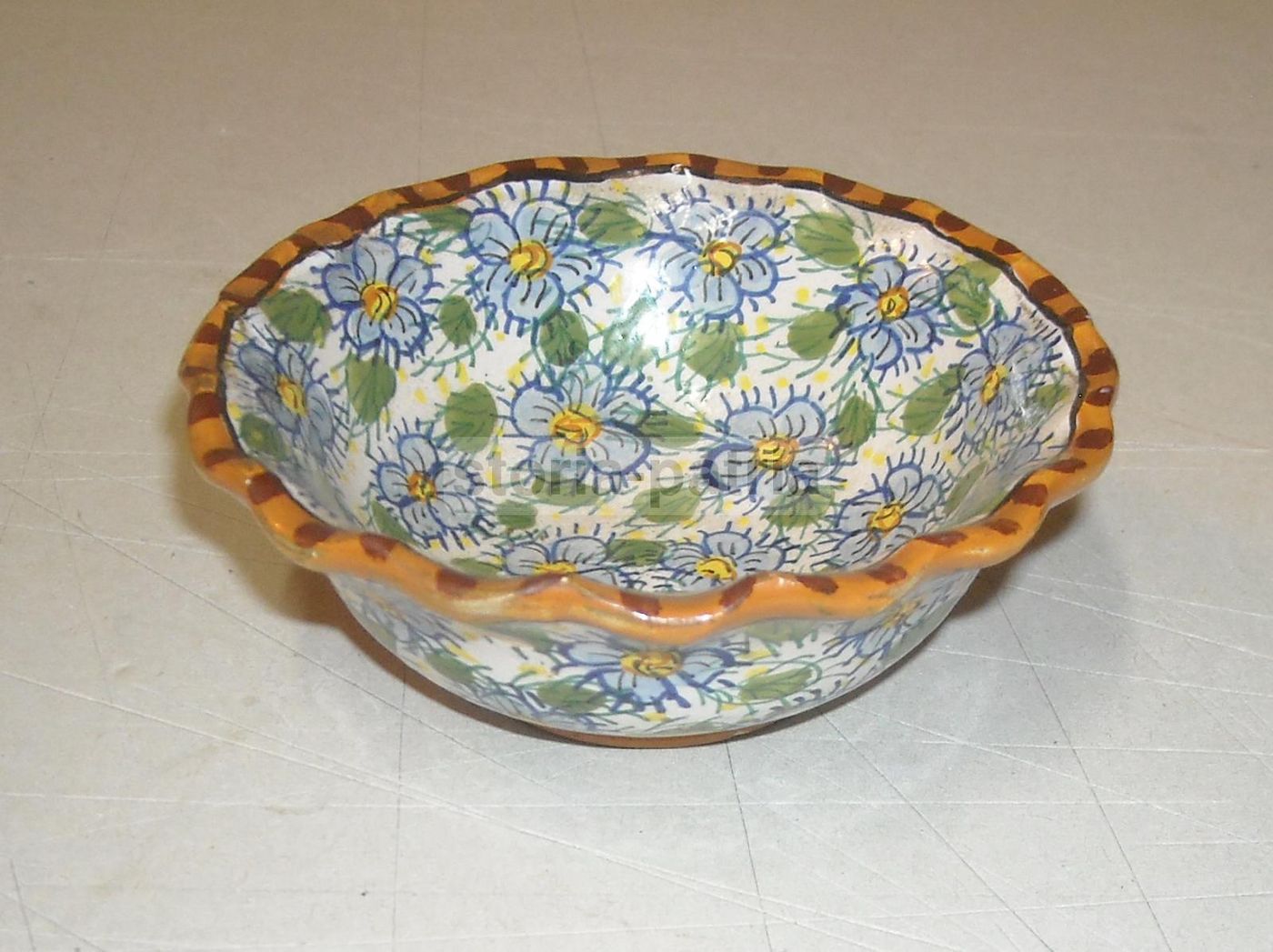 Ciotola In Maiolica Abruzzese Vitacolonna, Rapino (Chieti), Anni '20 '30