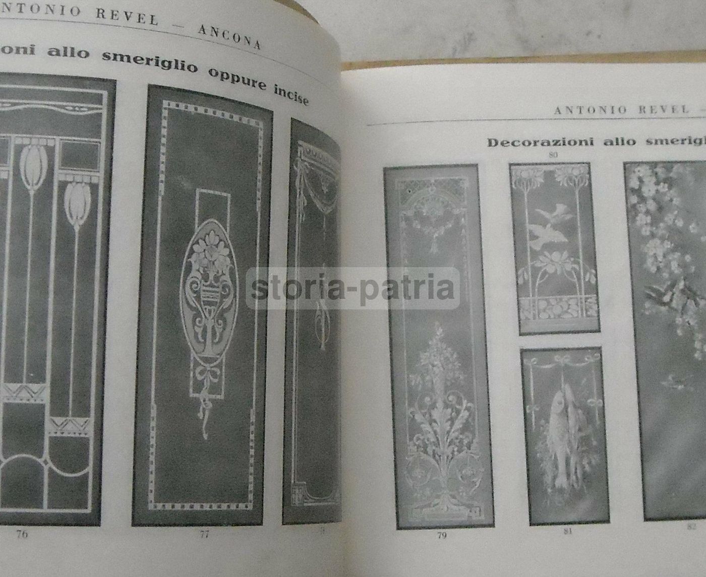 Catalogo Pubblicitario Vetreria Revel, Ancona (anni '30)   Specchi E Vetri Artistici