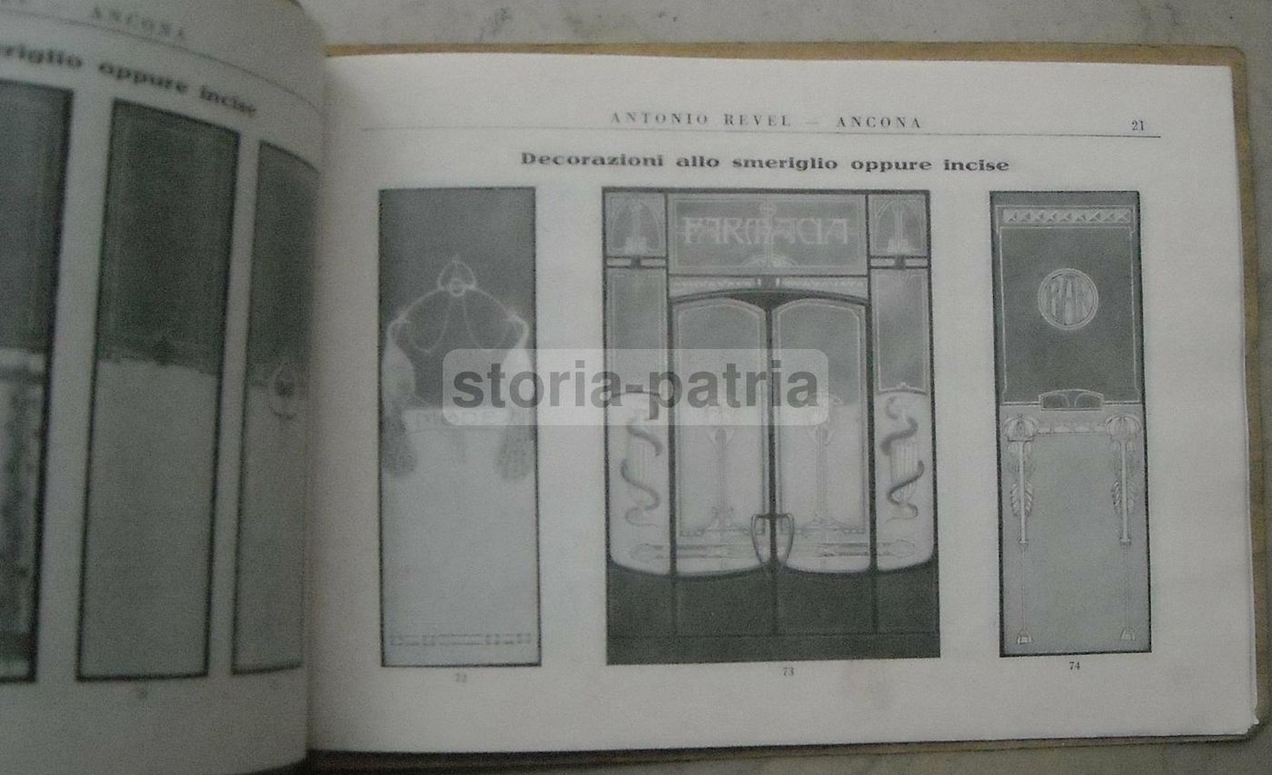 Catalogo Pubblicitario Vetreria Revel, Ancona (anni '30)   Specchi E Vetri Artistici