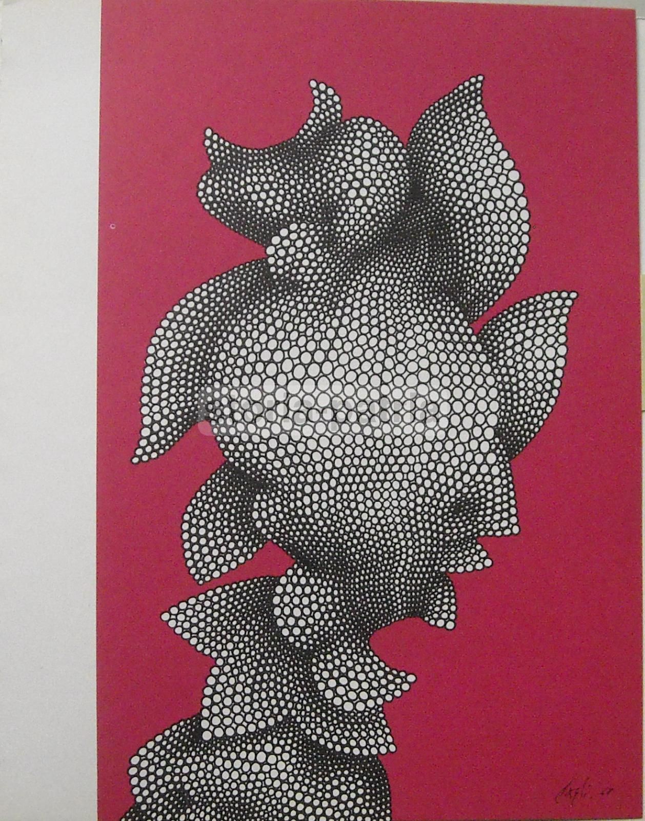 Corrado Cagli, Composizione Informale. Stampa A Colori, 1968