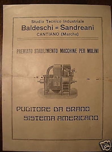 Volantino Pubblicitario Baldeschi Sandreani Cantiano, Anni '30