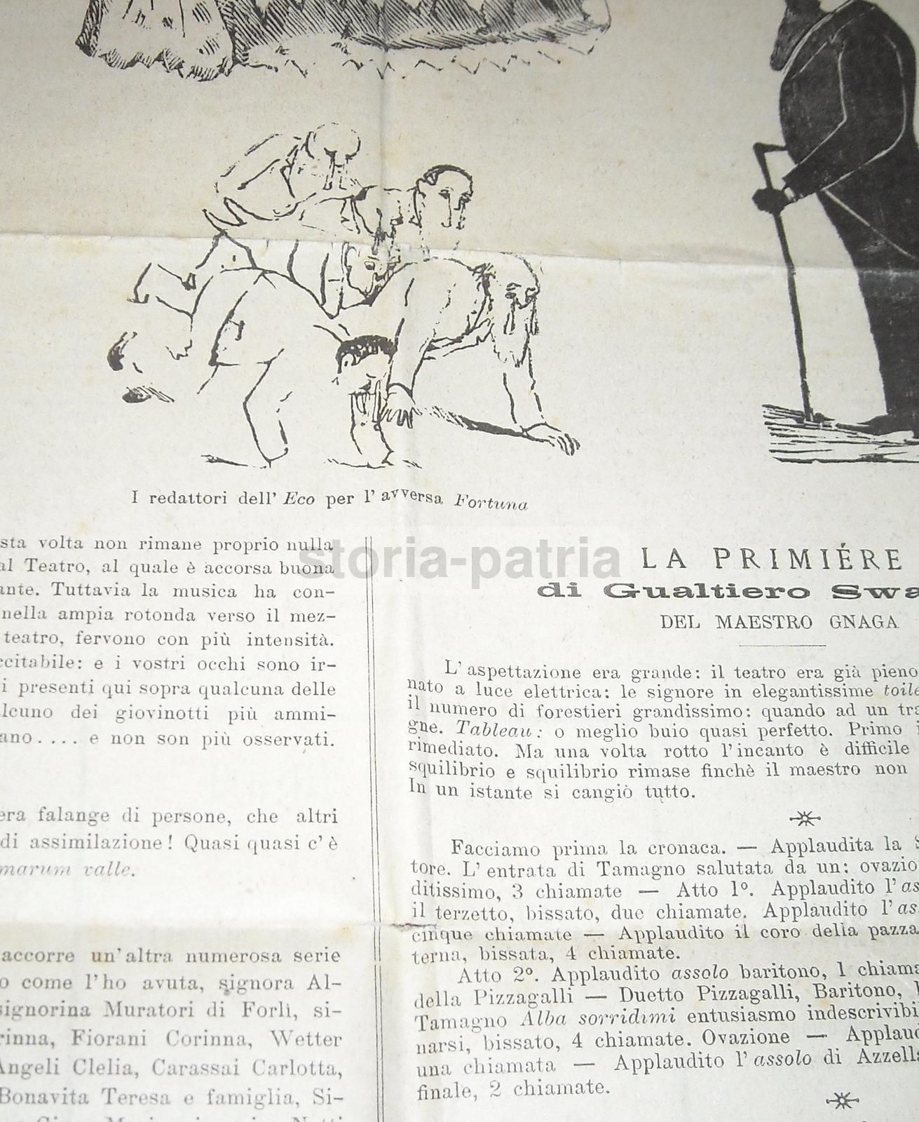 L'Eco Dei Bagnanti 1893 Fano: Giornale d'Epoca, Mare E Bagni Nelle Marche