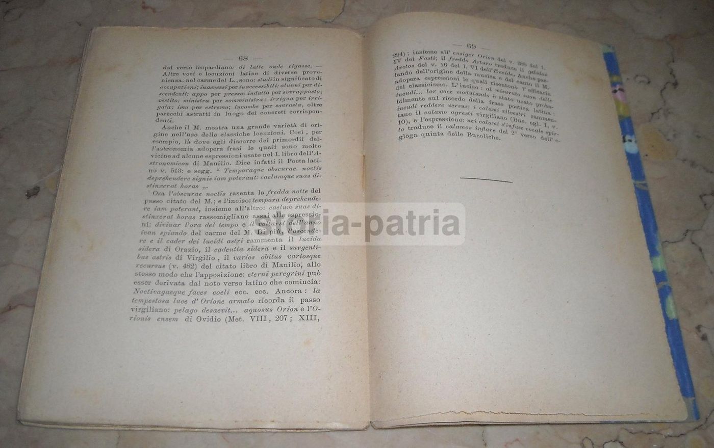 Moroncini, L'Inno Ai Patriarchi Di Leopardi E Mamiani, Napoli, 1892