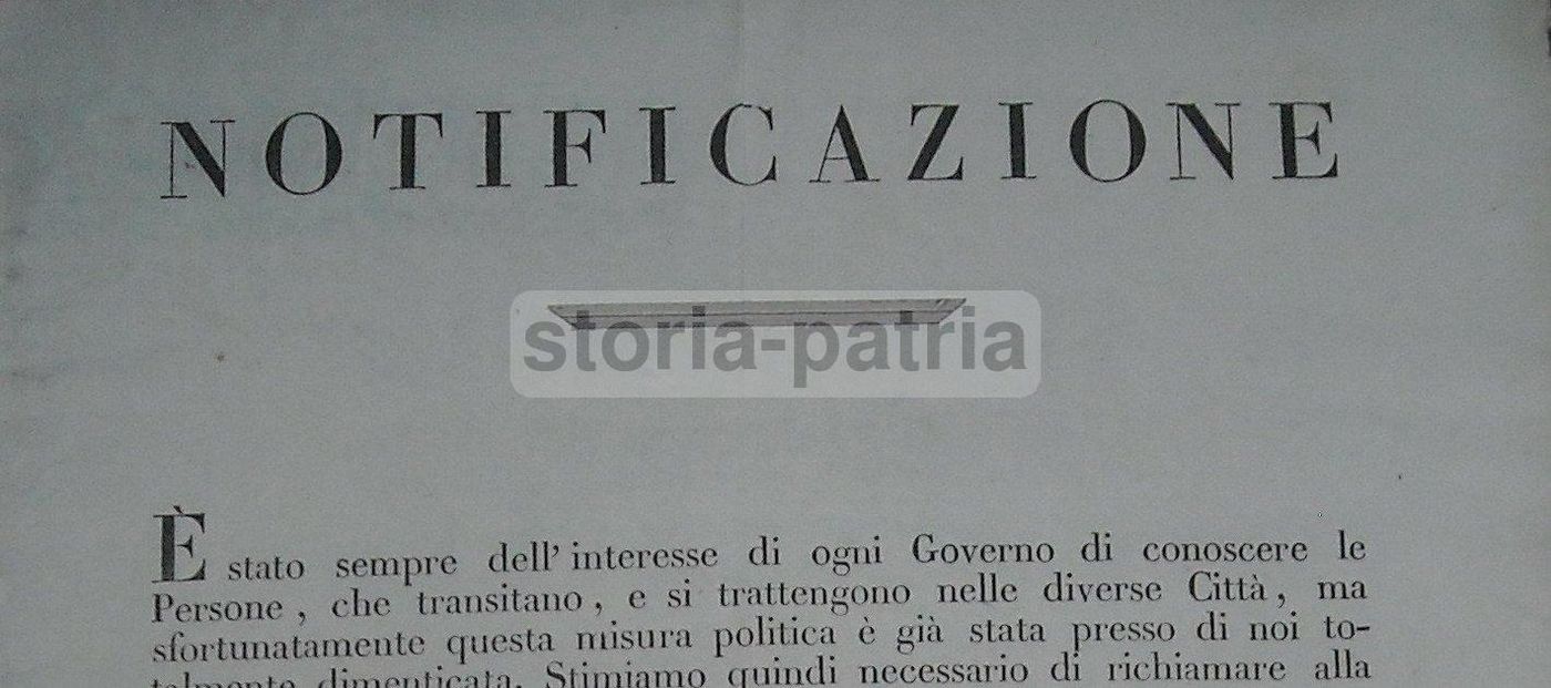 Editto Macerata 1831: Regolamento Per Osterie E Albergatori Nelle Marche