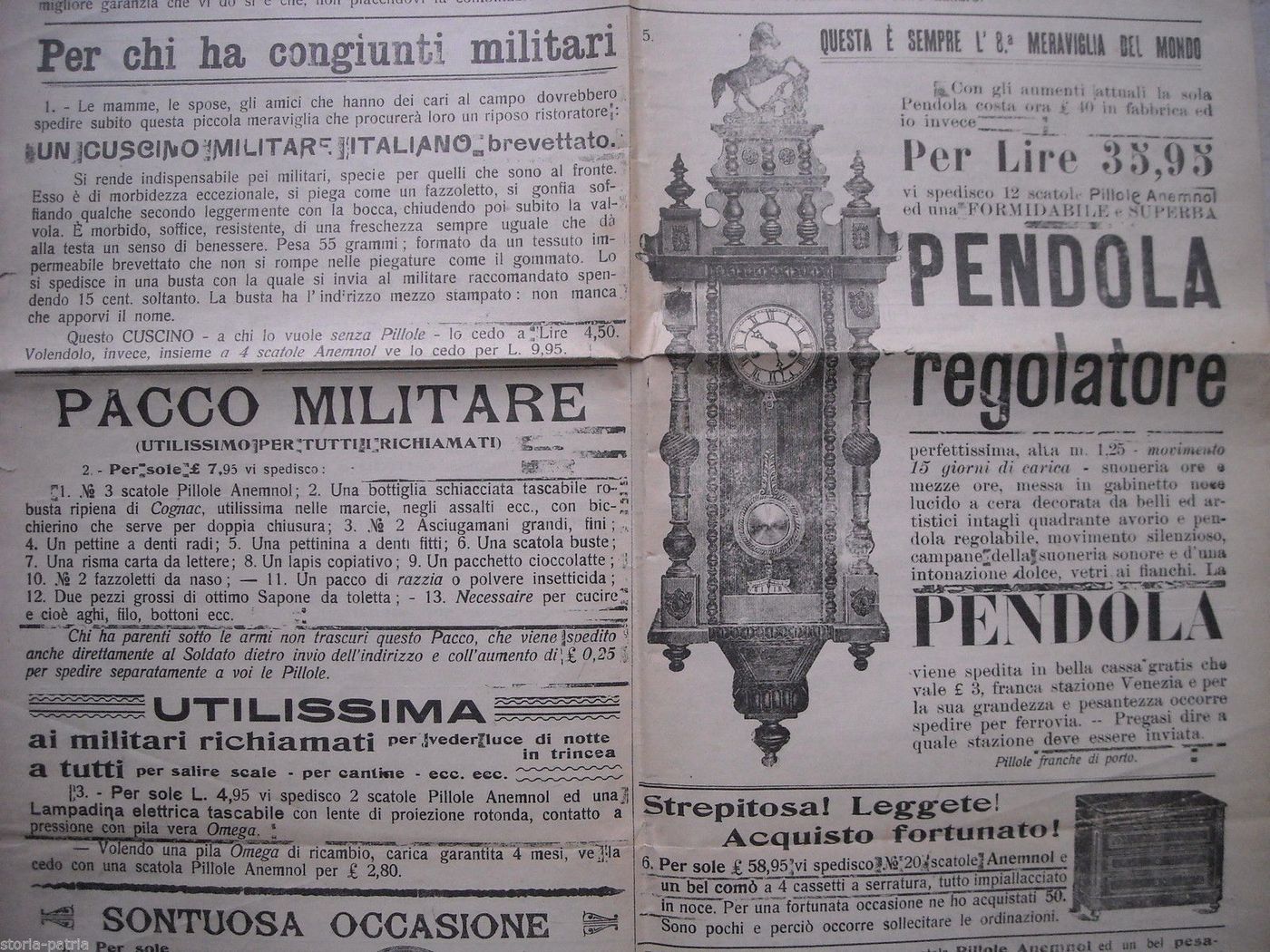 La Vedetta Della Salute 1915 Giornale Farmacia Ricci Maceratafeltria