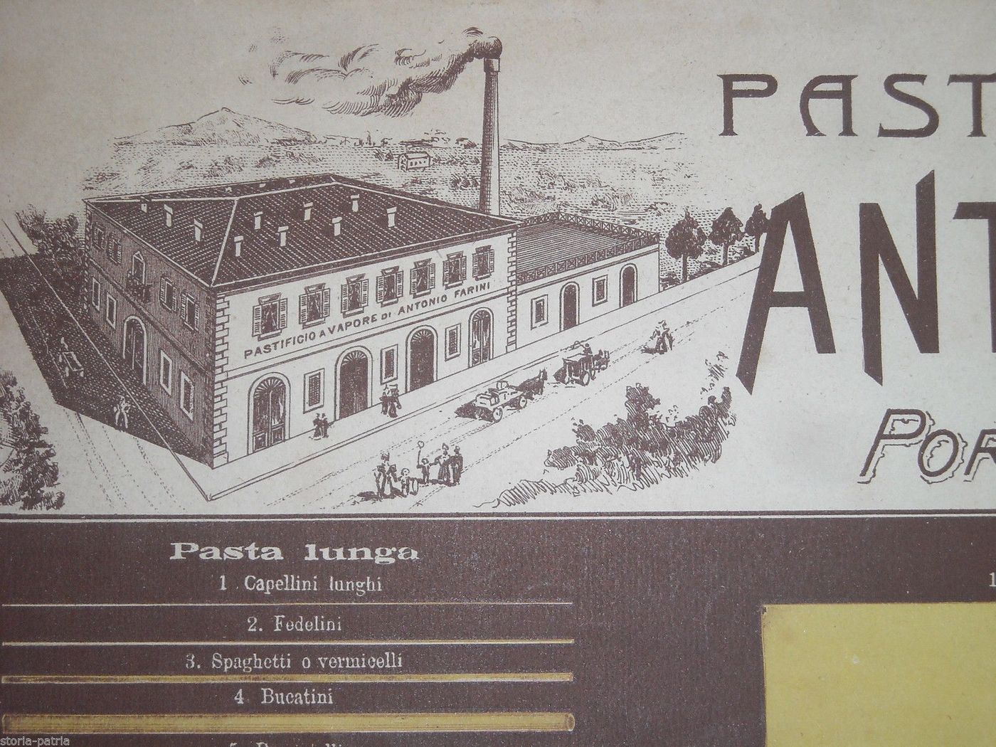 Stampa Pubblicitaria Antica Pastificio Farini Porto San Giorgio