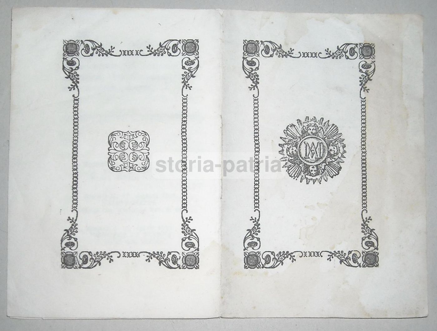 Sacro Triduo Maria Santissima Della Purità, Recanati 1851