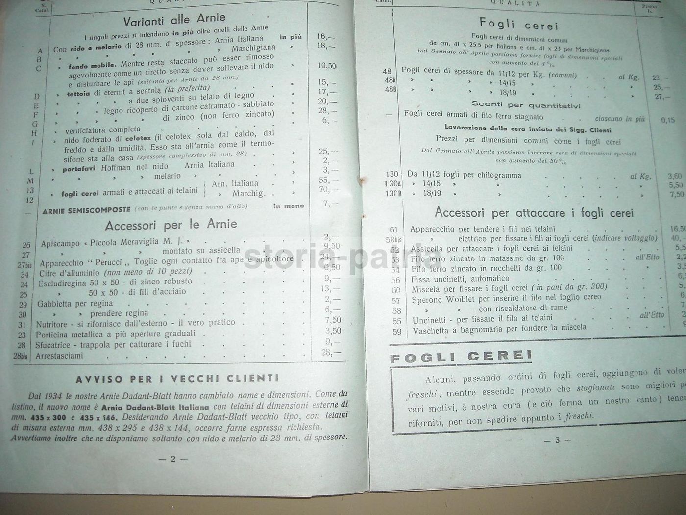 Catalogo Apicoltura Perucci 1940 Sanseverino Marche Arnie Miele