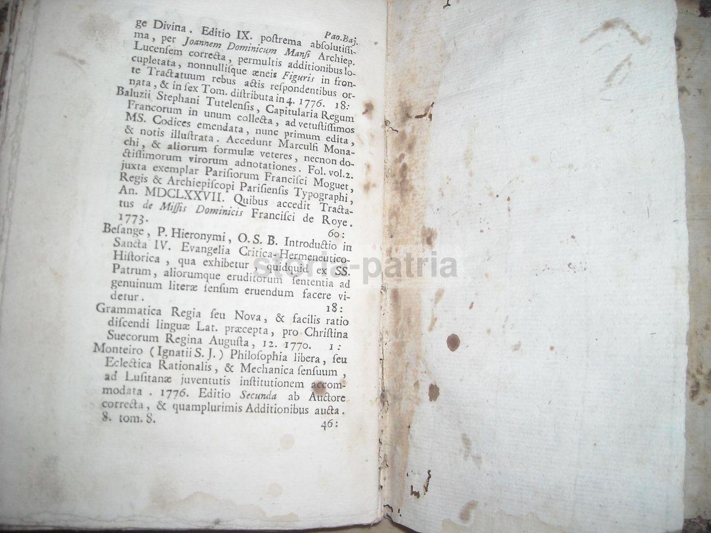 Idea Della Vera Onestà, De Rossi 1776 Venezia Zatta 5 Volumi Stemmi
