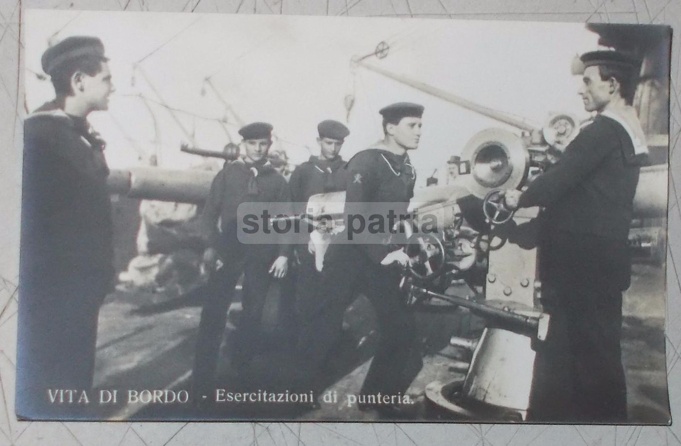 Fotocartolina Esercitazioni Marinai Taranto Anni '20 Filippi