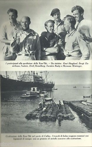 Kon Tiki, Thor Heyerdahl, 1952: Zattera, Pacifico, Polinesia, Esplorazioni
