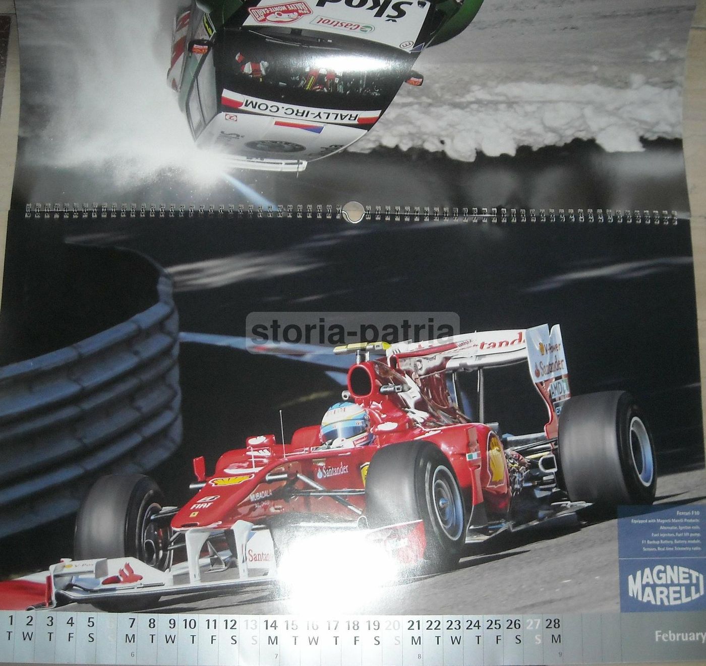 Calendario Magneti Marelli 2011 Automobilismo Corse Auto Moto