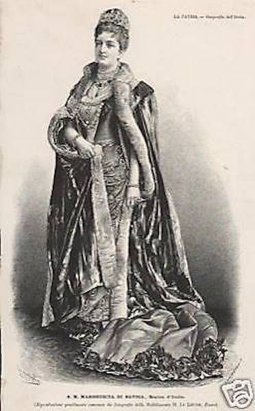 Margherita Di Savoia Regina d'Italia Ritratto Antico Le Lieure