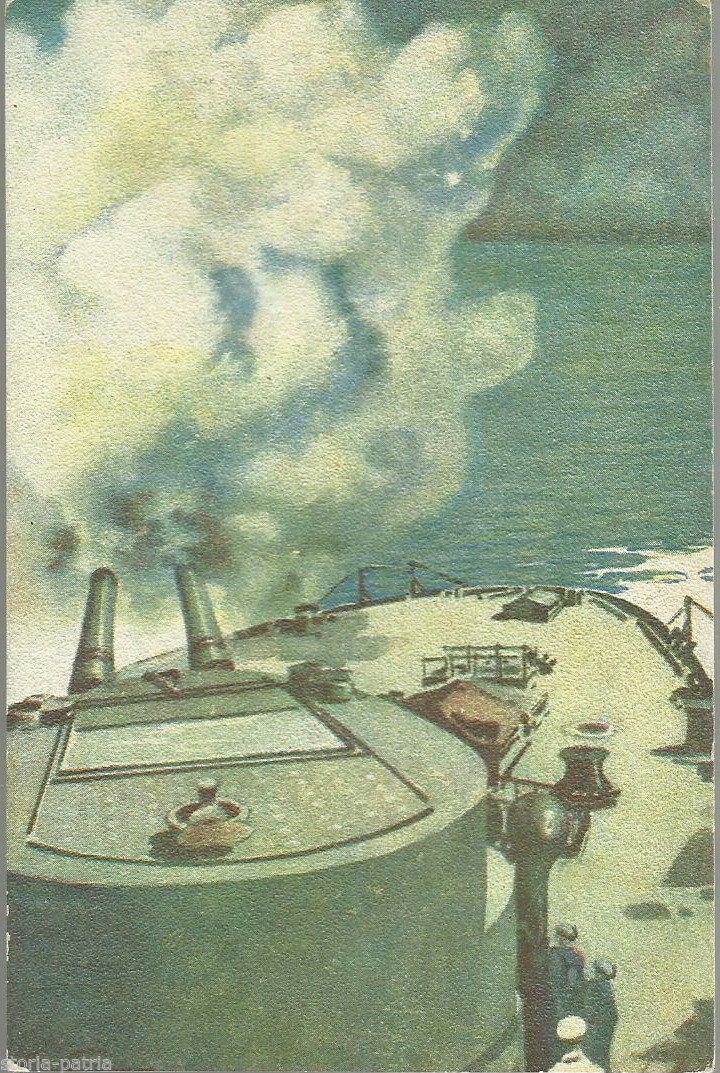 Cartolina Marina Militare Pirelli: La Parola Del Cannone