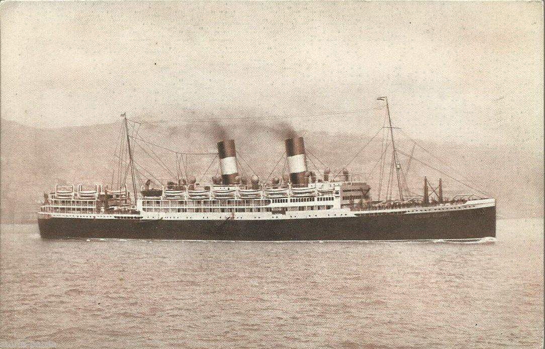 Cartolina Illustrata Della Nave Giulio Cesare, Navigazione Generale Italiana, Anni '20