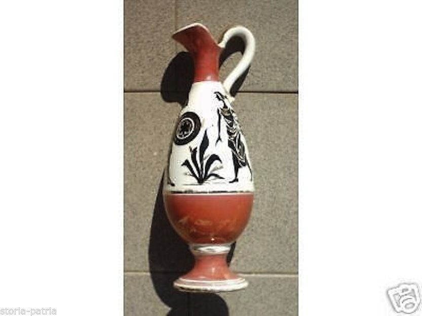 Bottiglia Da Liquore In Ceramica Marmaca San Marino Con Decori Mitologici