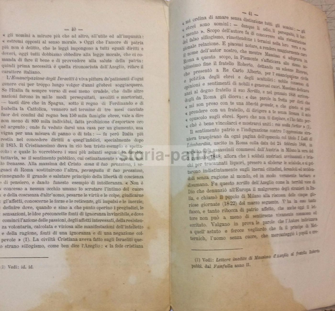 Massimo d'Azeglio: Profilo Bio Bibliografico Di Paolo Pavesio (1872)