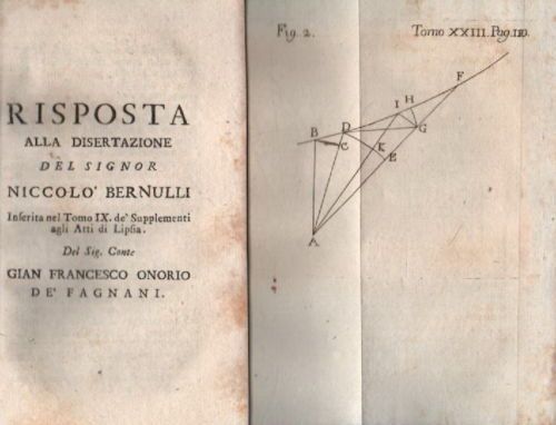 Risposta Alla Disertazione Del Signor Niccolò Bernulli   Gian Francesco Onorio De' Fagnani