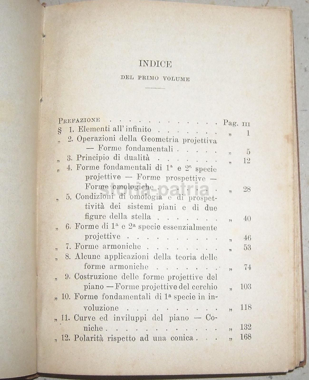 Geometria Projettiva Del Piano E Della Stella   Ferdinando Aschieri   Hoepli 1895