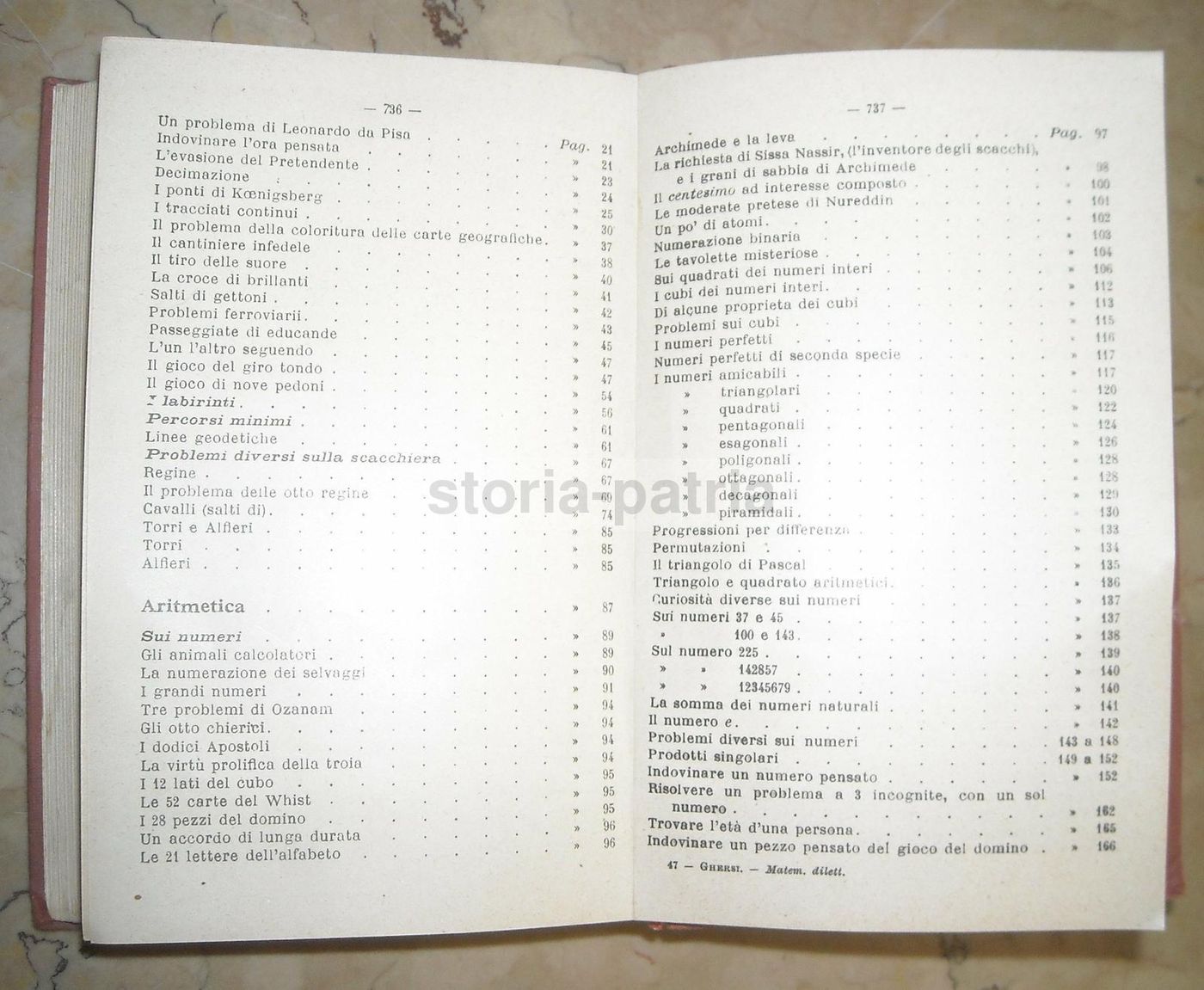 Matematica Dilettevole E Curiosa, Italo Ghersi, Hoepli, 1929