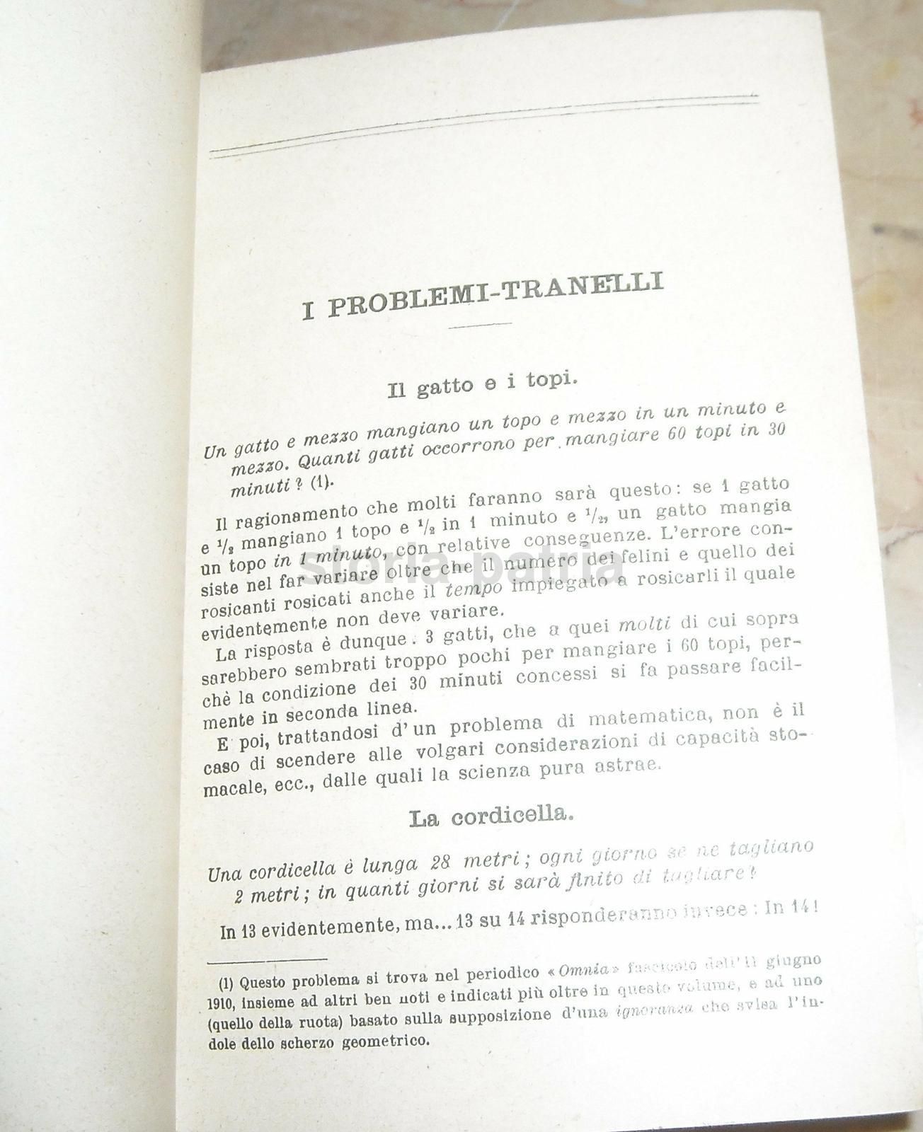 Matematica Dilettevole E Curiosa, Italo Ghersi, Hoepli, 1929