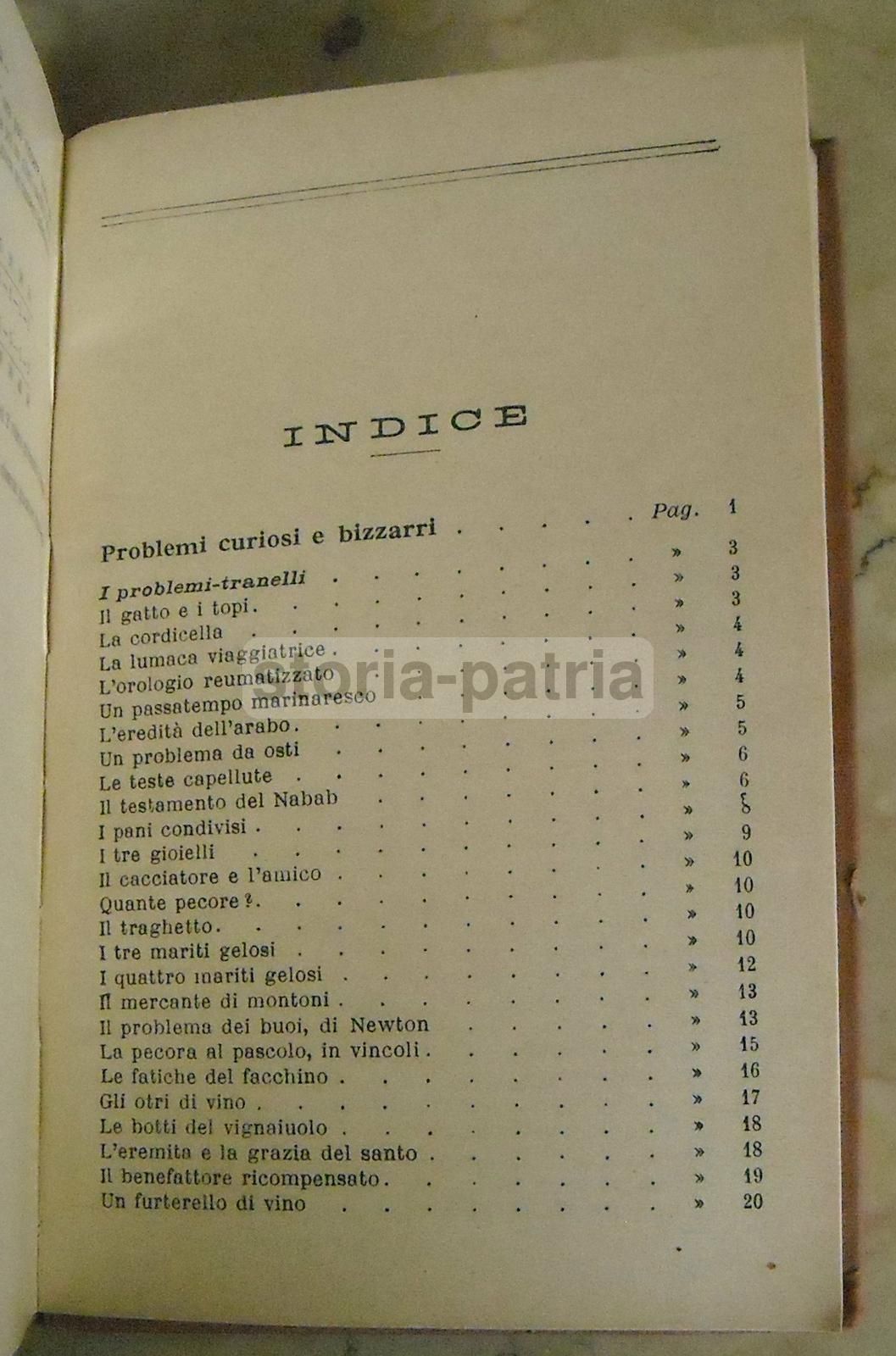 Matematica Dilettevole E Curiosa, Italo Ghersi, Hoepli, 1929