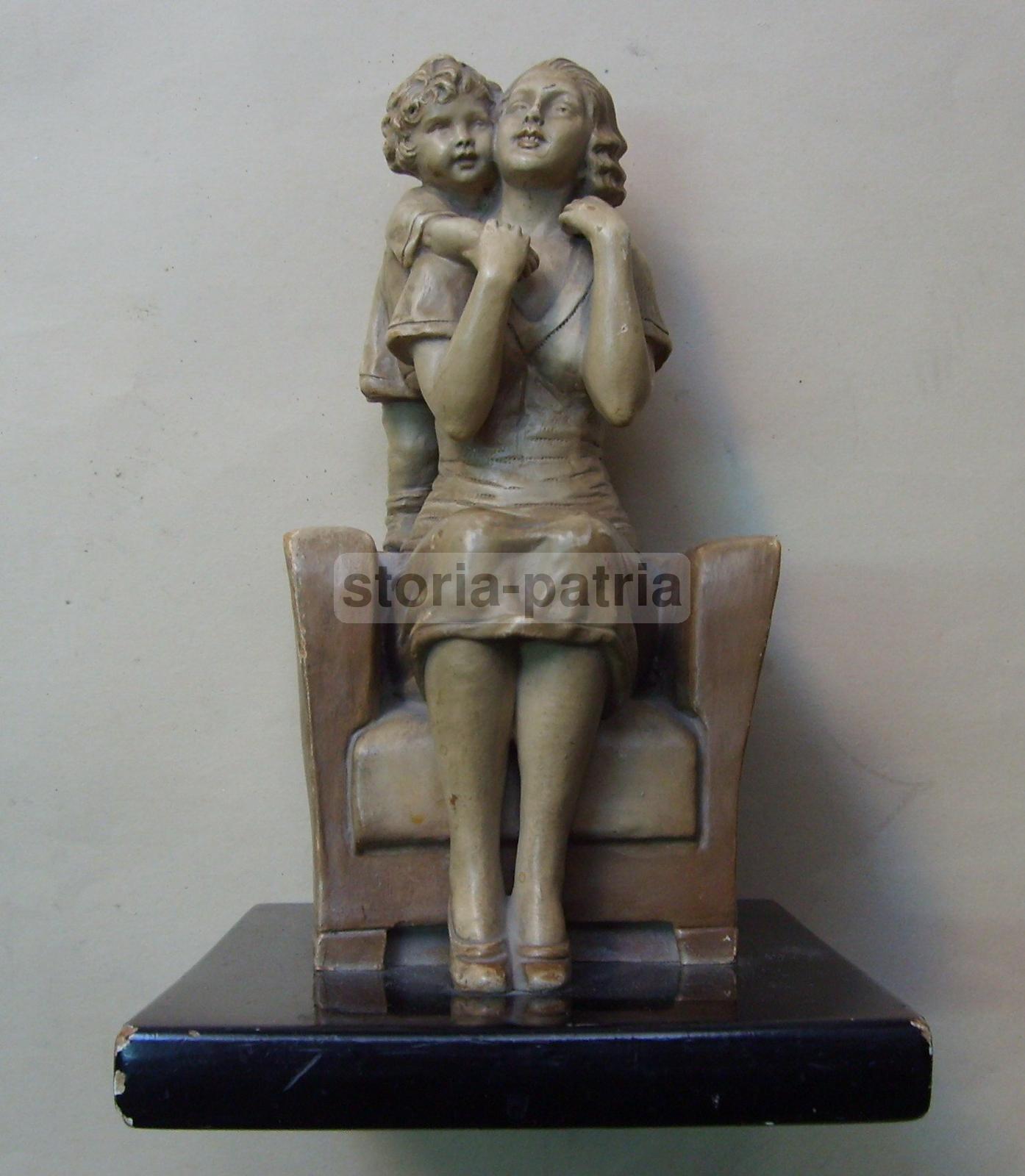 Scultura Maternità Pannunzio Creazioni Sodar Milano Anni '30