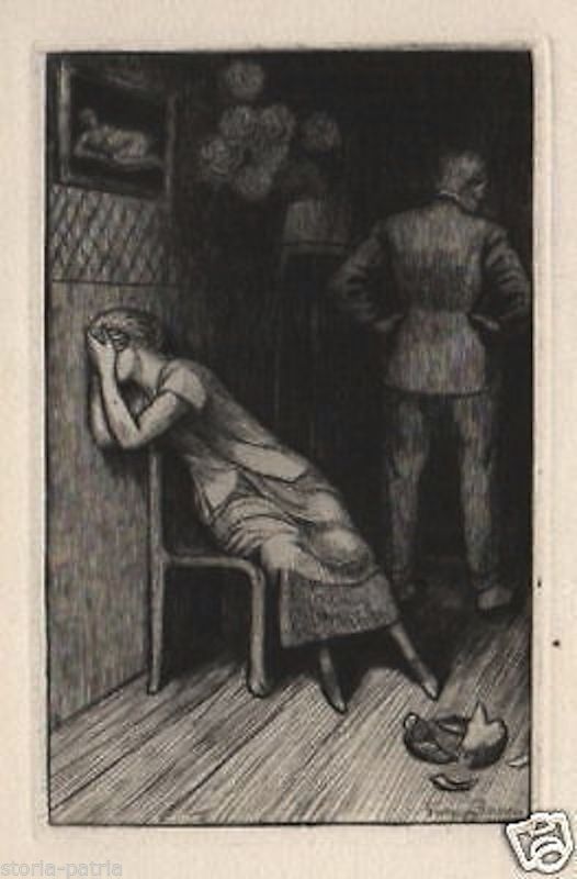Mauriac: Un Homme De Lettres (1926)   Incisioni Di Bruyer   Editions Lapina