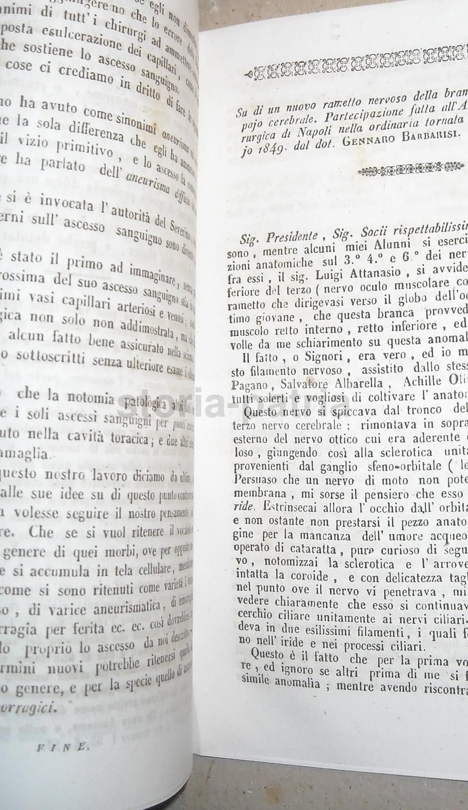 Barbarisi, Ascesso Sanguigno Della Pleura E Bronchite Cronica, Napoli, 1848